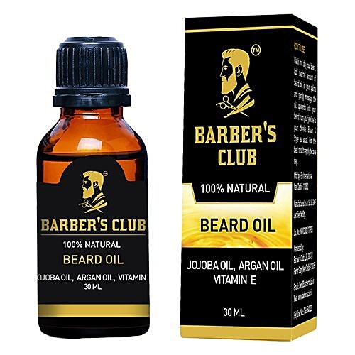 Barber's Club Beard Oil - 100% Natural, 30 ml  