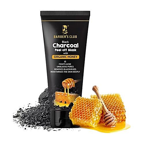 Barber's Club Black Charcoal Peel Off Mask With Organic Honey, 60 g  