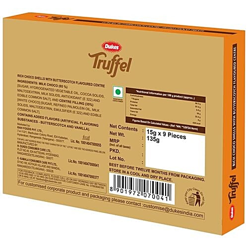 Dukes Truffel - Butterscotch, 135 g  