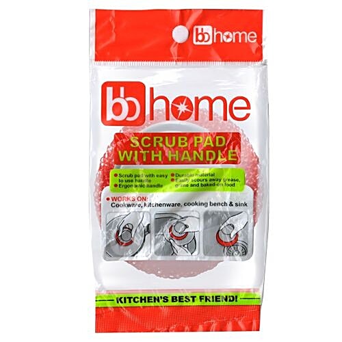 Buy BB Home Scrub Pad With Handle Online at Best Price of Rs 59 bigbasket