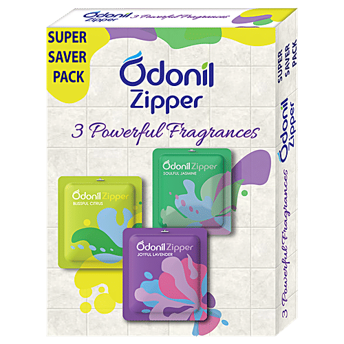 Odonil  Air Freshener - Zipper, Super Saver, 30 g Pack of 3 