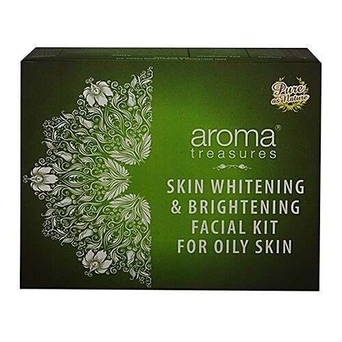 Buy Aroma Treasures Skin Whitening & Brightening Facial Kit For Oily