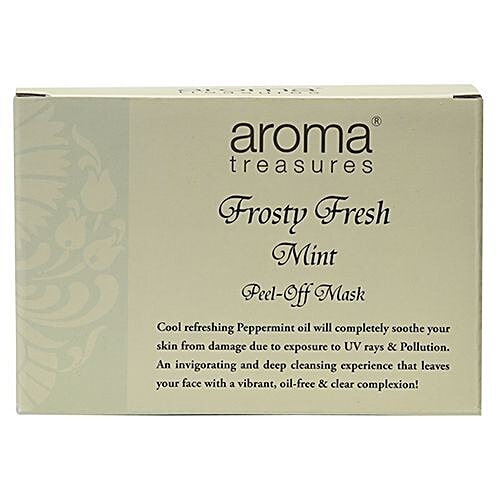 Buy Aroma Treasures Frosty Fresh Mint PeelOff Mask Online at Best