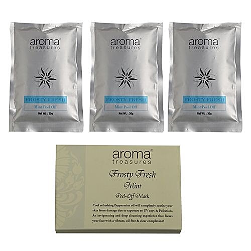 Buy Aroma Treasures Frosty Fresh Mint PeelOff Mask Online at Best