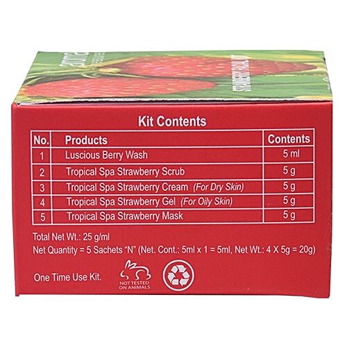 Aroma Treasures Strawberry Single Time Use Facial Kit, 25 g