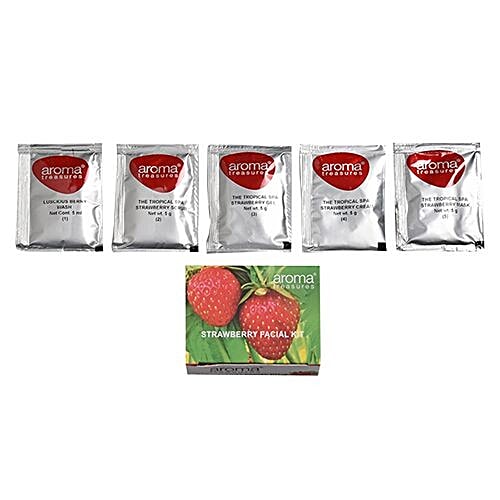 Aroma Treasures Strawberry Single Time Use Facial Kit, 25 g