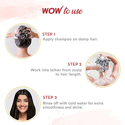 Wow Skin Science Apple Cider Vinegar Shampoo - Gentle & Natural, Restores Shine, Smoothness, No Parabens, pH Balances, 300 ml