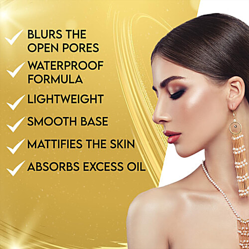 Coloressence Gold Pore Refiner/Primer - Pre Makeup Base, Waterproof, Lightweight, Non Greasy, 30 ml  