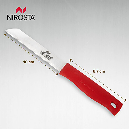 Fackelmann Nirosta Stainless Steel 25 cm Knife - Perfect For Cutting Fruits & Vegetables, 1 pc  Anti-Rust, Durable