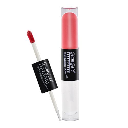 GlamGals Colour Stay Dual Lip Gloss, 8 ml Rose Pink 