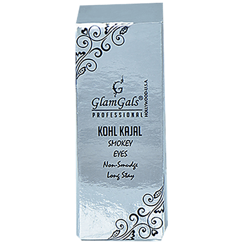 GlamGals Kohl Kajal Smokey & Matte Finish, 3.5 g Dark Blue Eyes Smokey & Matte Finish