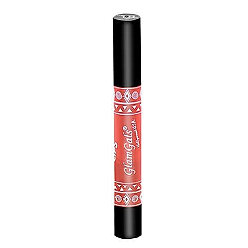 GlamGals 24/7 Lip Colour Long Lasting Moisturising Kissproof Lipstick Pencil, 3.7 g Orange 
