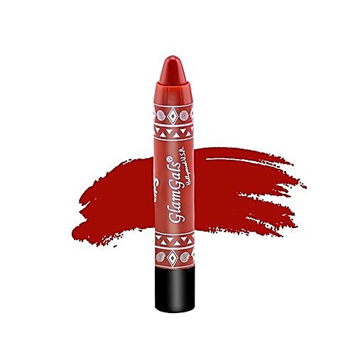 GlamGals Lipstick Pencil - Long Lasting, Red, 3.7 g  