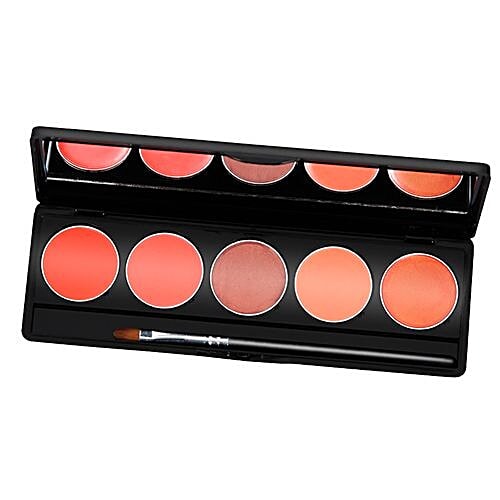 GlamGals 5 Colour Lipstick Palette, 9 g Brown, Orange, Red 