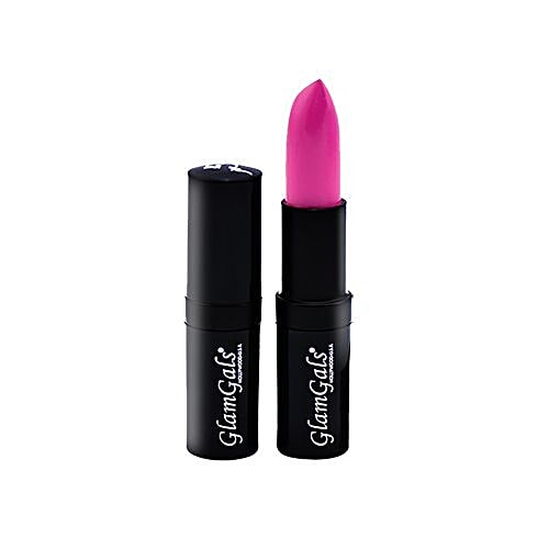 GlamGals Matte Finish Kissproof Lipstick, 3.8 g Barbie Pink 