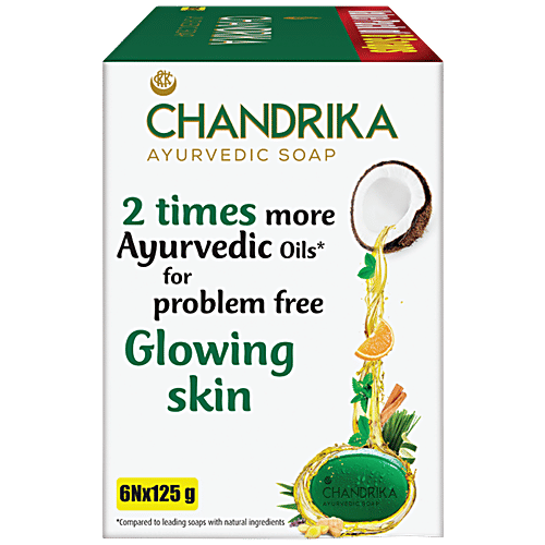 Buy Chandrika Ayurvedic Soap, For Problem Free, Clear Skin Online at