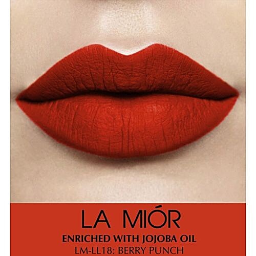 LA MIOR Natural Matte Creme Liquid Lipstick, 5 ml Berry Punch 