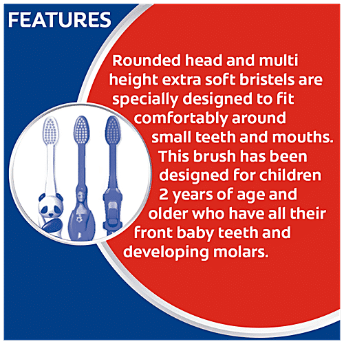 Colgate Kid's 2+ Years Extra Soft Toothbrush, 3 pcs (Pack of 3) 