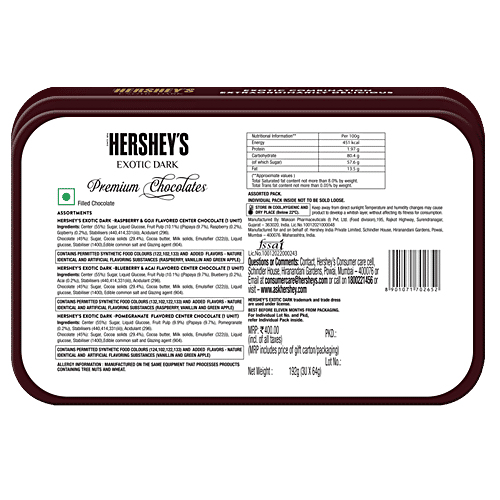 Buy Hersheys Exotic Dark Chocolate Gift Pack Online at Best Price of Rs
