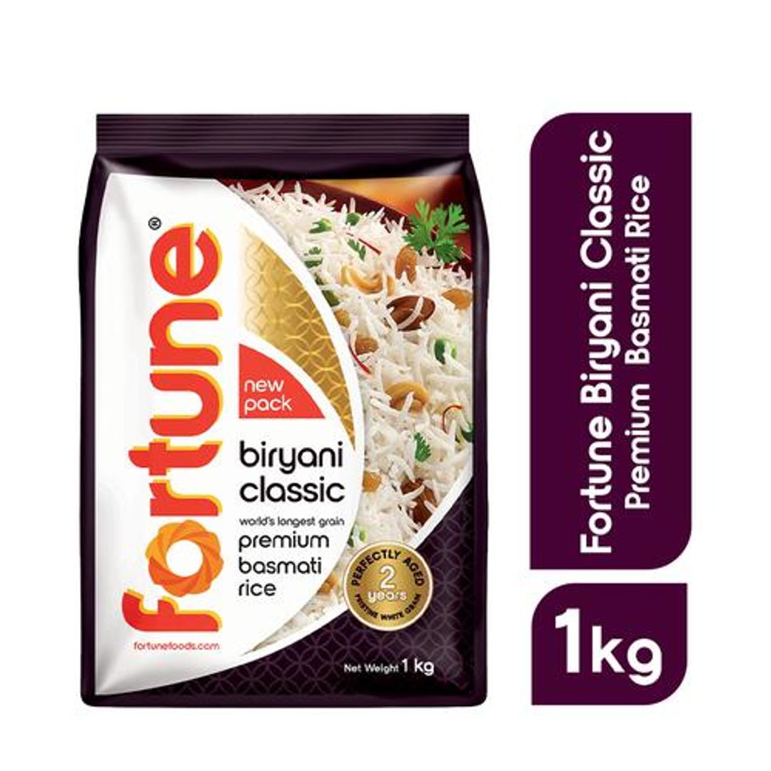 Fortune  Classic Basmati Rice/Basmati Akki - Biryani, 1 kg 