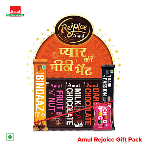 Amul Rejoice Gift Pack - Assorted Chocolates, 175 g  