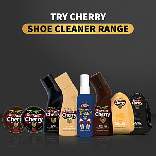 Cherry Blossom Black Handy Shine Shoe Shiner Sponge, 5 ml  Shines Instantly, Nourishes & Protects