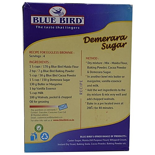 Blue Bird Demerara Sugar, 500 g Carton Caramelized Preparations