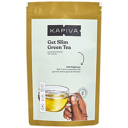 Kapiva Ayurveda Get Slim Ayurvedic Tea - 7 Active Ingredients, 100 g  