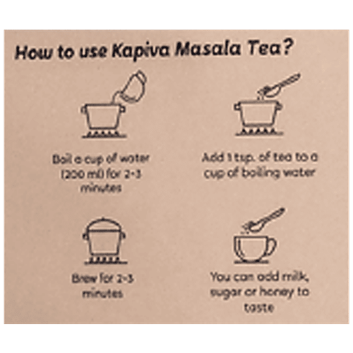 Kapiva Ayurveda Ayurvedic Tea Masala - 21 Active Ingredients, 100 g  