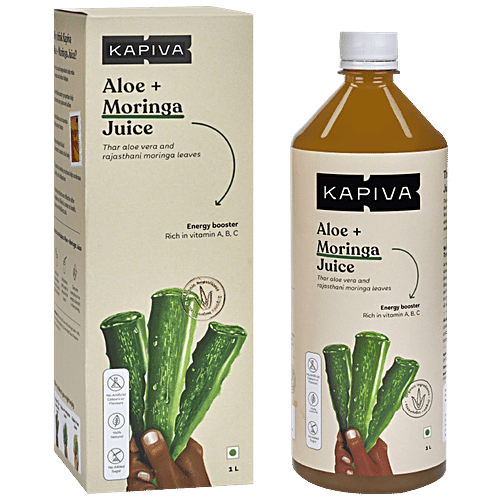Kapiva Ayurveda Aloe Vera and Moringa Juice, 1 L