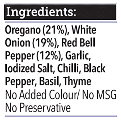 On1y Pizza Seasoning - Italian Herbs, 28 g  Authentic Italian Flavours
 Convenient 2-Way Flip Cap
