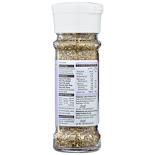 On1y Pizza Seasoning - Italian Herbs, 28 g  Authentic Italian Flavours
 Convenient 2-Way Flip Cap