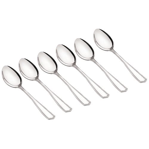 Neelam Stainless Steel Crest Dinner Spoon, 6 pcs  Best in Quality & Durability