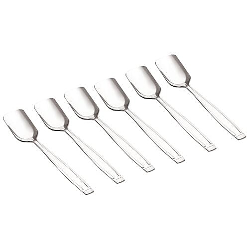 Neelam Stainless Steel Classic Ice Cream Spoon, 6 pcs  