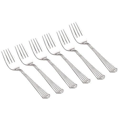 Neelam Stainless Steel Stencil Master Fork, 6 pcs  