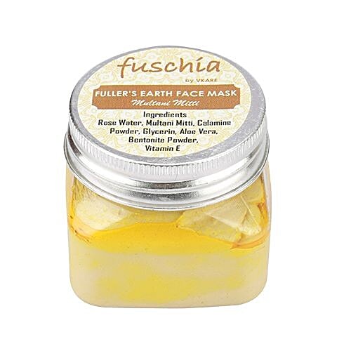 Buy Fuschia Fuller's Earth Face Mask Multani Mitti, SLS Free, Paraben