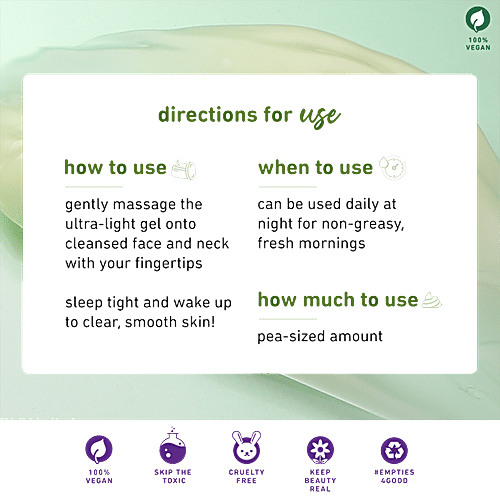 Plum Green Tea Renewed Clarity Night Gel, 50 ml