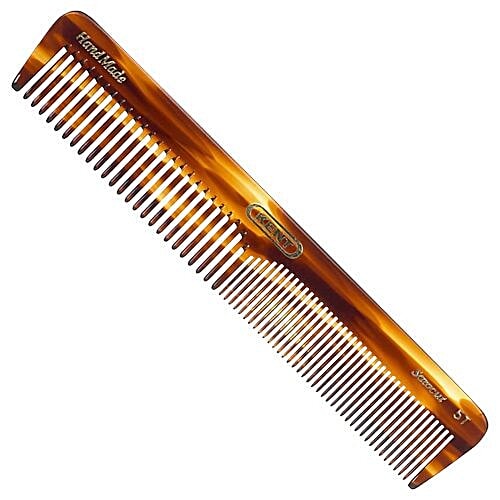Kent Beauty A 5T The Hand Made Coarse/Fine Comb For Men - 17 cm, 1 pc Tactile, Flexible & Strong Material