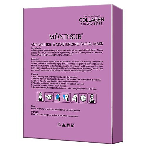 Mondsub Anti-Wrinkle & Moisturizing Facial Mask, 30 g Pack of 8 
