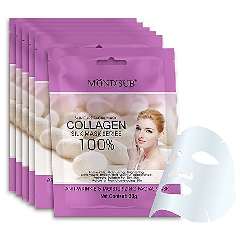 Mondsub Anti-Wrinkle & Moisturizing Facial Mask, 30 g Pack of 8 