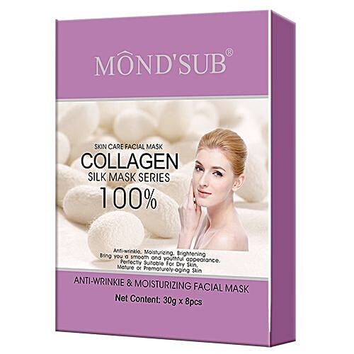 Mondsub Anti-Wrinkle & Moisturizing Facial Mask, 30 g Pack of 8 