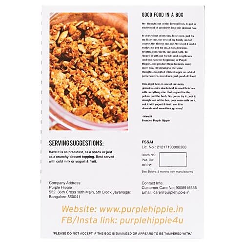Buy Purple Hippie Granola Original Online at Best Price of Rs 380