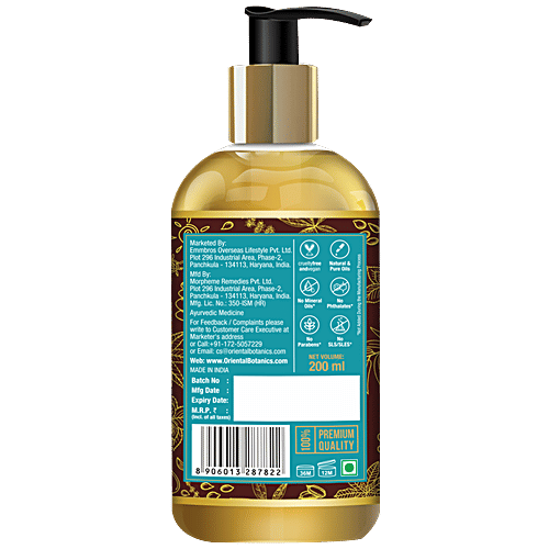 Oriental Botanics Relaxing Body Massage Oil For Pain Relief, 200 ml  