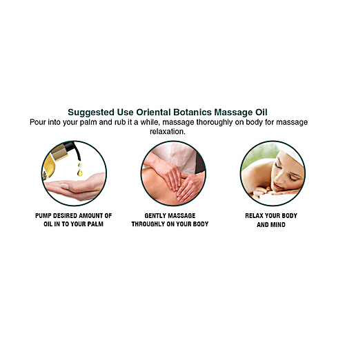 Oriental Botanics Relaxing Body Massage Oil For Pain Relief, 200 ml  