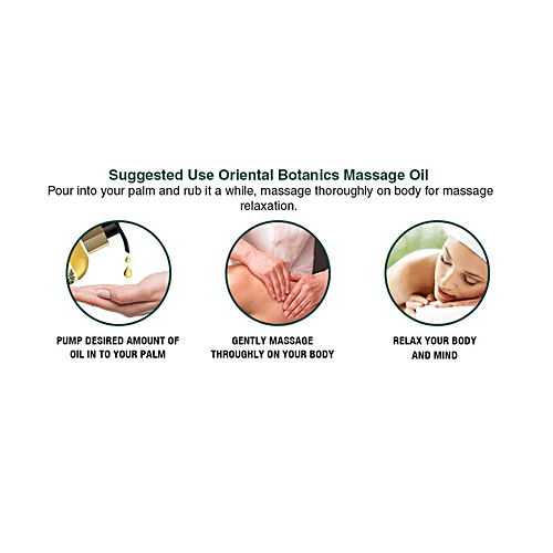 Oriental Botanics Relaxing Body Massage Oil For Pain Relief, 200 ml  