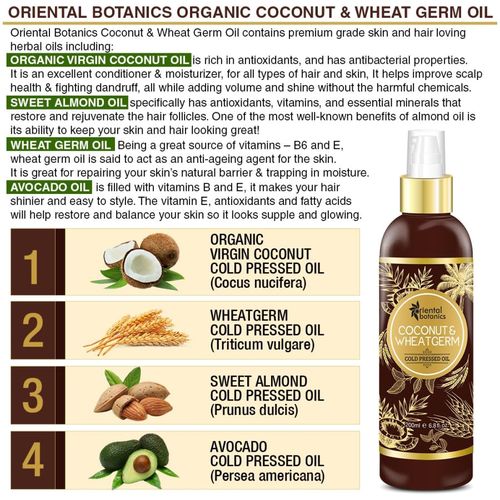 Buy Oriental Botanics Organic Coconut & Wheat Germ Oil For ...
