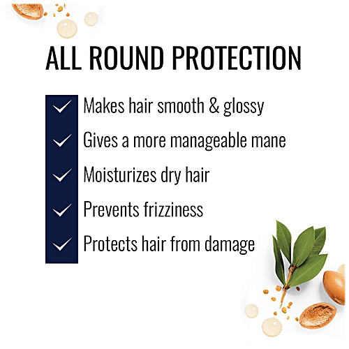 StBotanica Moroccan Argan Hair Serum - For All Hair Types, Bioactive Sleek And Shine Serum, No Harmful Mineral Oil, No Sulphate, 120 ml  No Harmful Mineral Oil, No Sulphate