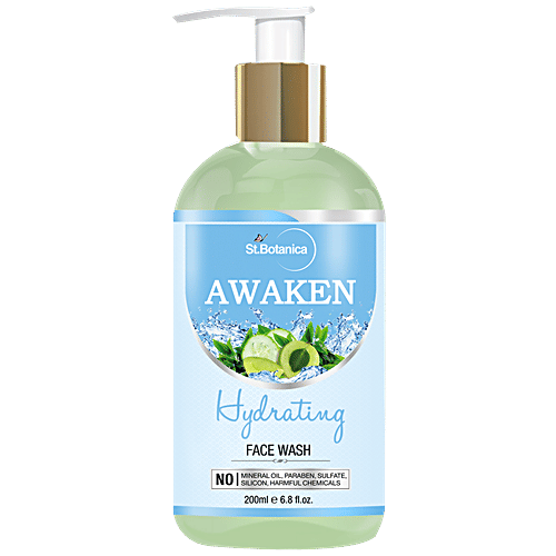 StBotanica Awaken Hydrating Face Wash, No Parabens & Mineral Oil, 200 ml No Parabens & Mineral Oil