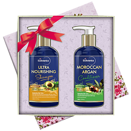 StBotanica Ultra Nourishing Shampoo + Moroccan Argan Conditioner, 300 ml  