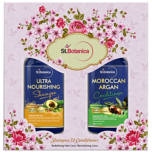 StBotanica Ultra Nourishing Shampoo + Moroccan Argan Conditioner, 300 ml  